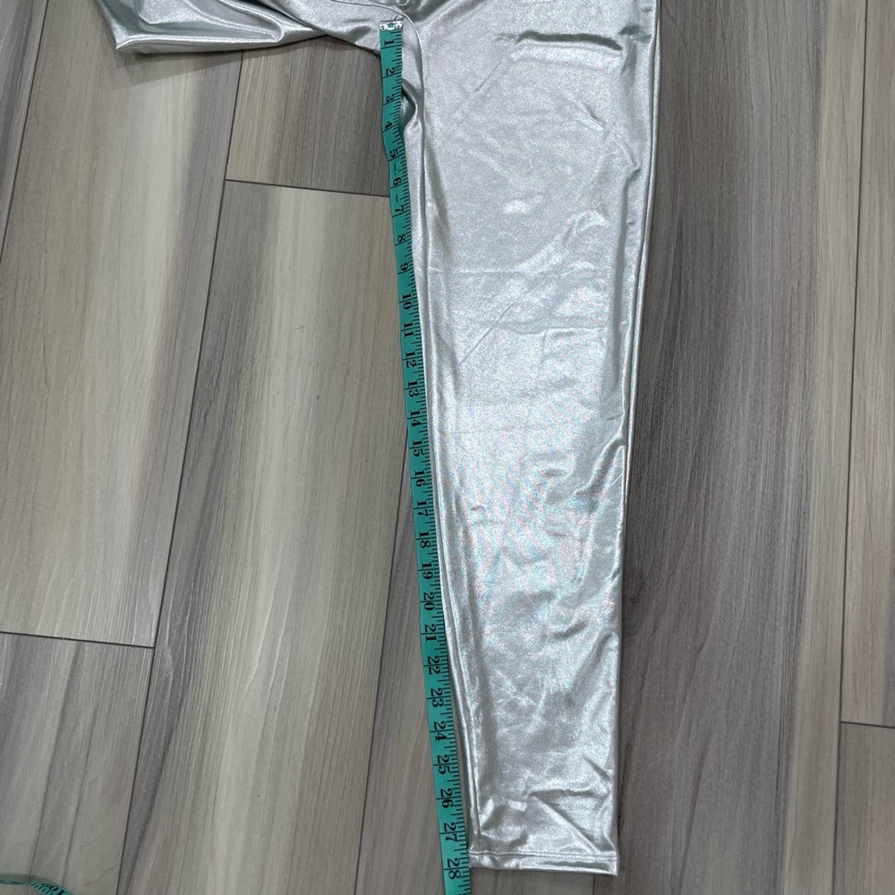 Elegant Silver Women's Metallic Bodysuit - Picture 8 of 16
